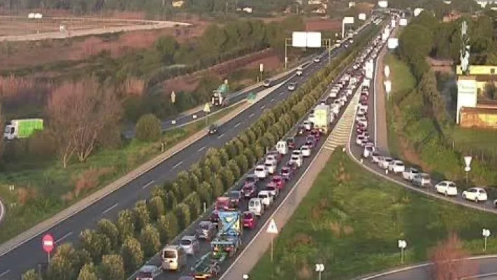 Atascos en la autopista de Llucmajor