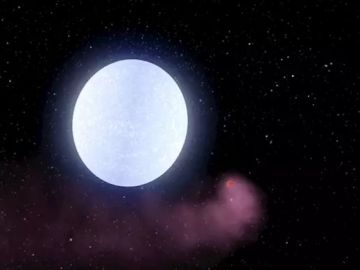 KELT-9b, el planeta más caliente conocido, orbitando su estrella KELT-9b, el planeta más caliente conocido, orbitando su estrella