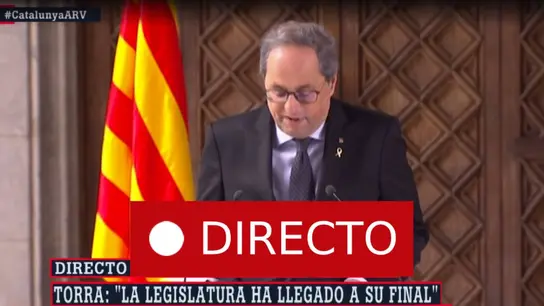 Elecciones Cataluña | Torra convocará elecciones tras la aprobación de presupuestos, en directo Elecciones Cataluña | Torra convocará elecciones tras la aprobación de presupuestos, en directo