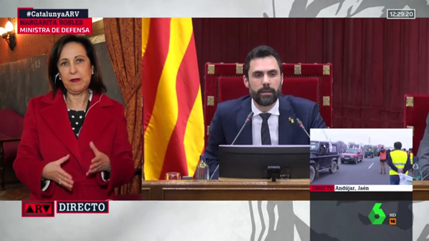 Margarita Robles, sobre Torra: "Las instituciones están muy por encima de las personas" Margarita Robles, sobre Torra: "Las instituciones están muy por encima de las personas"