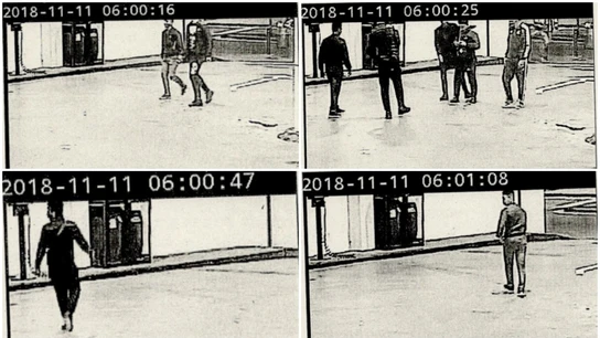 Los presuntos agresores en la estación de Metro de Santa Coloma Los presuntos agresores en la estación de Metro de Santa Coloma