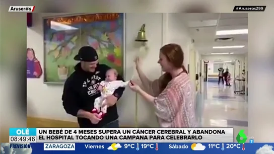 El emotivo vídeo de un bebé de cuatro meses tras superar un cáncer cerebral El emotivo vídeo de un bebé de cuatro meses tras superar un cáncer cerebral
