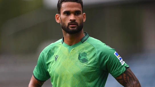 Willian José, con la camiseta de la Real Sociedad. Willian José, con la camiseta de la Real Sociedad.