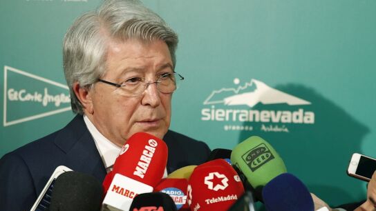 El presidente del Atl&eacute;tico de Madrid, Enrique Cerezo