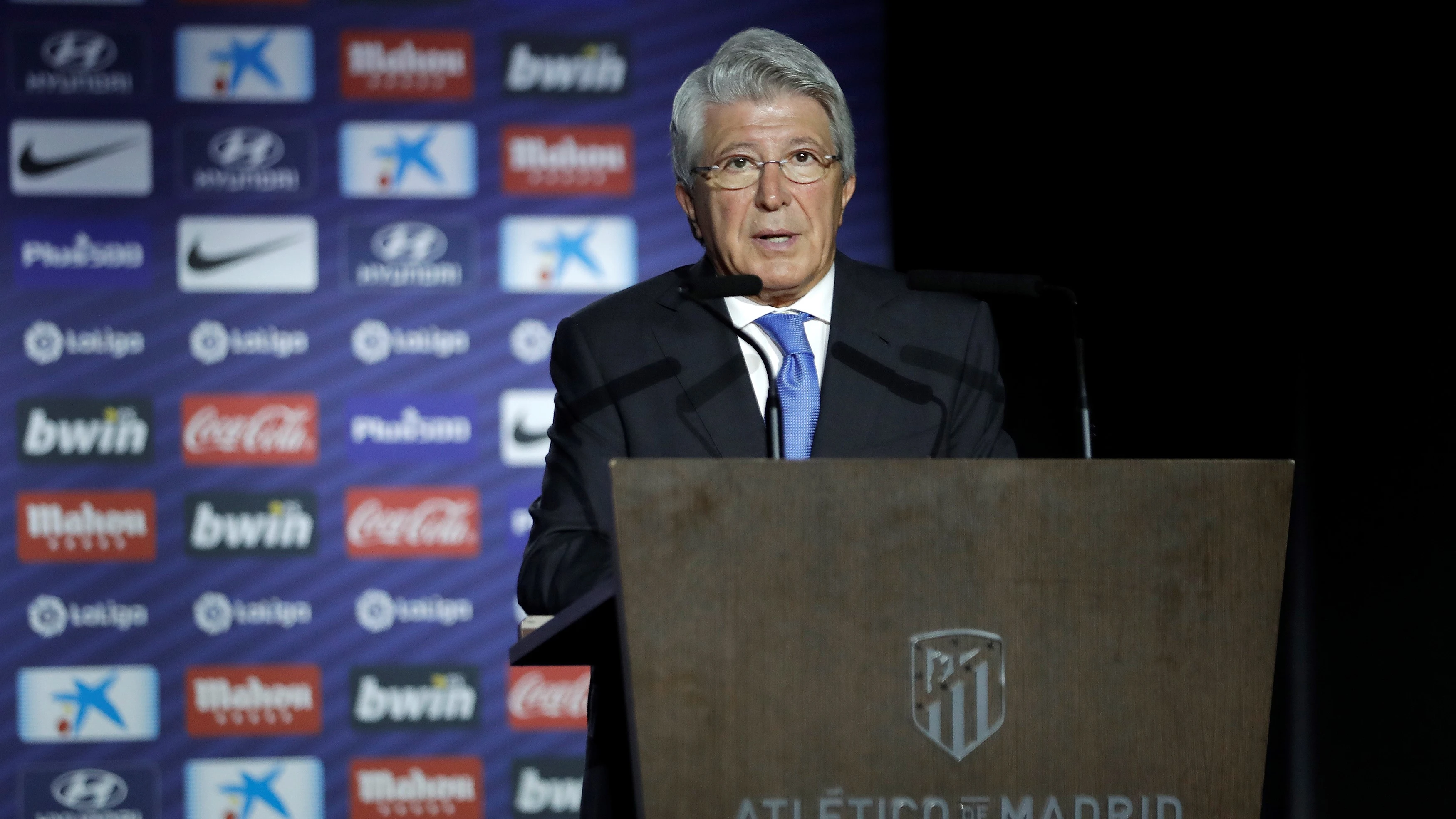 Enrique Cerezo, presidente del Atlético de Madrid.