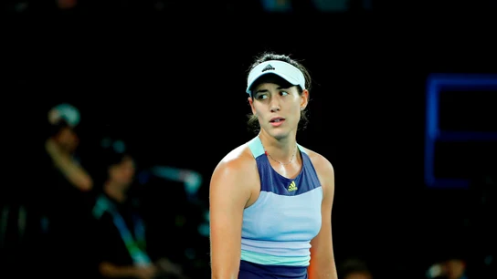 Garbiñe Muguruza, en la final del Open de Australia Garbiñe Muguruza, en la final del Open de Australia