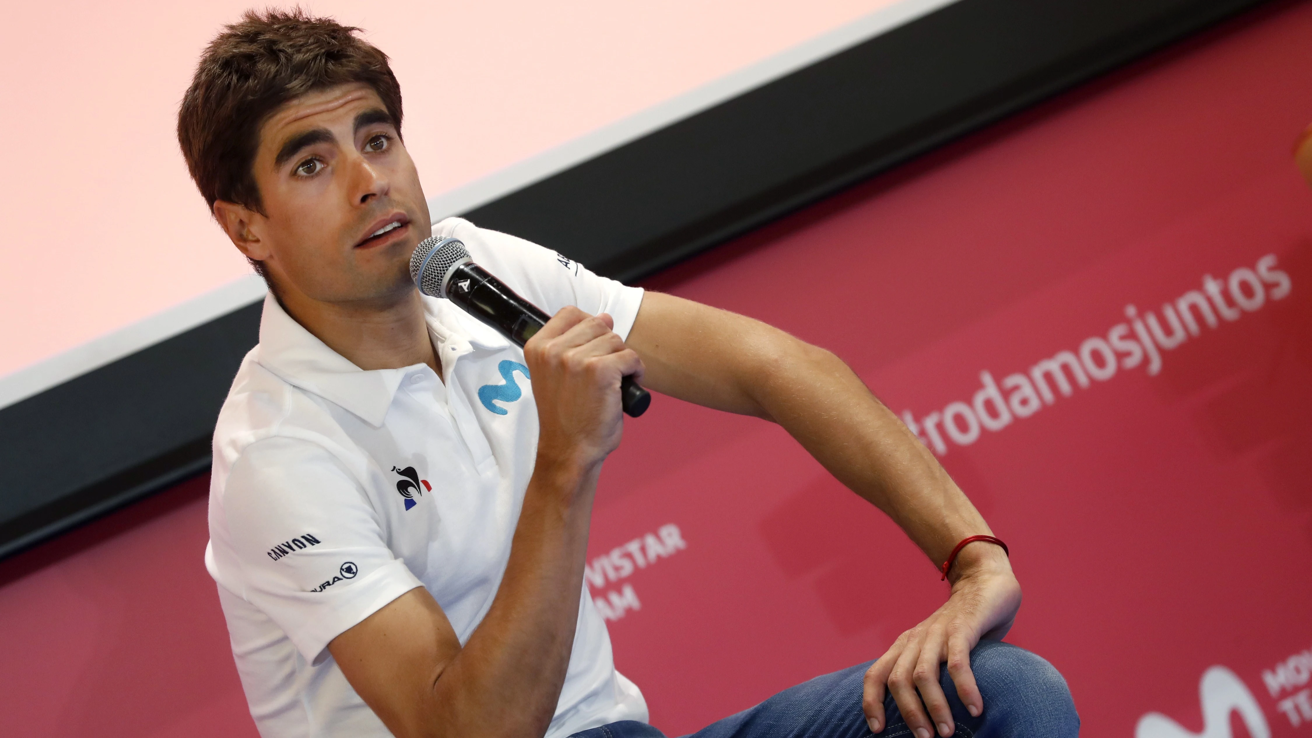 El ciclista Mikel Landa en Madrid