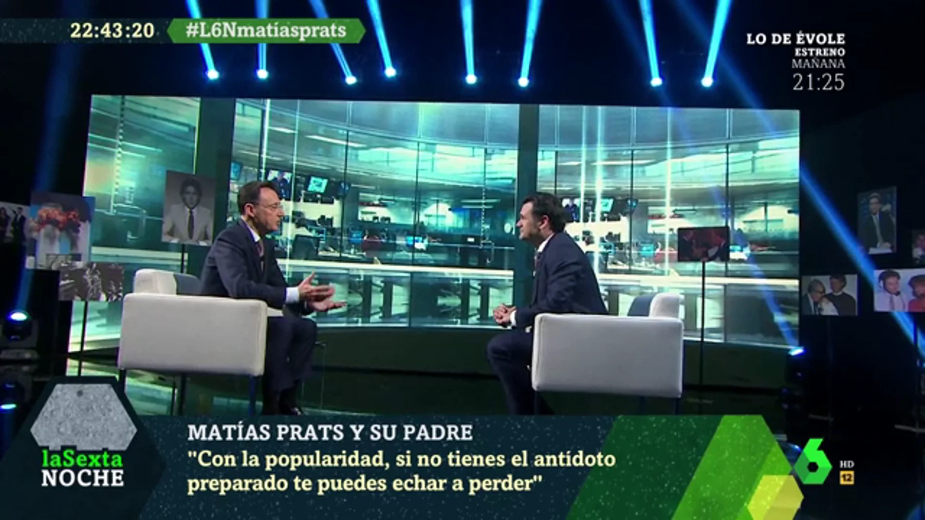 Matías Prats con Iñaki López en laSexta Noche