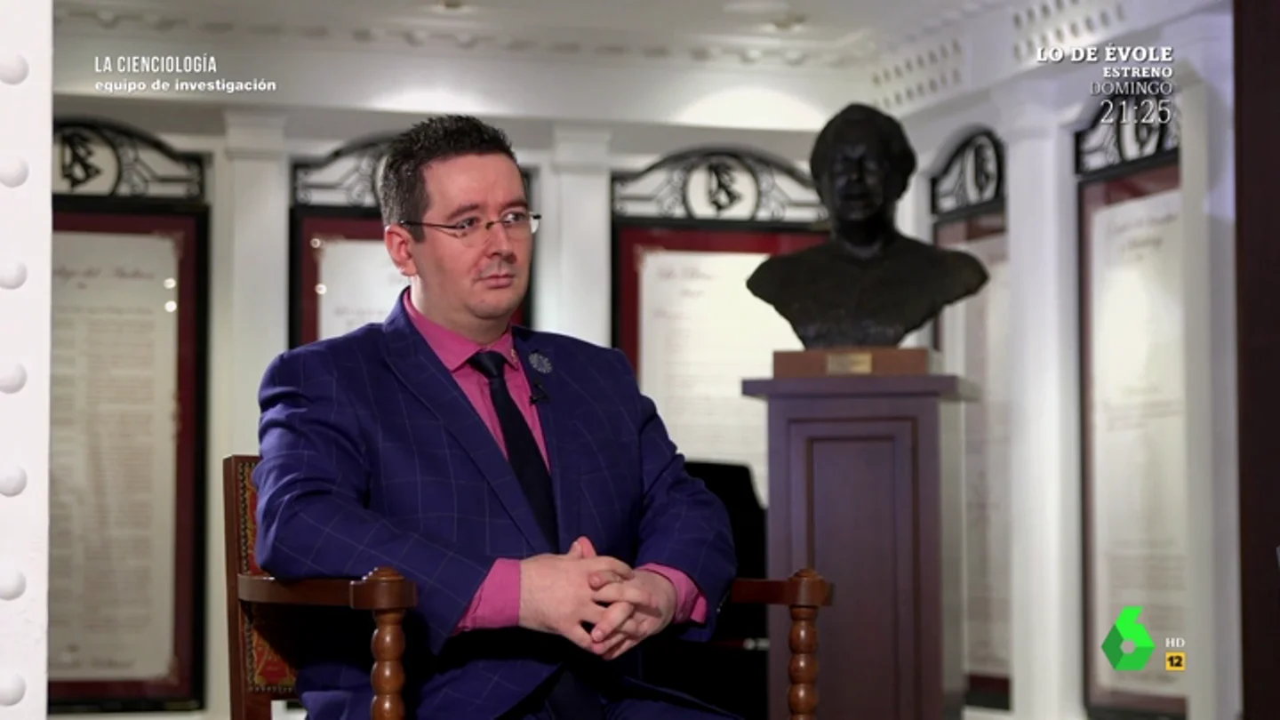 Iván Arjona, máximo dirigente de la iglesia de la Cienciología y portavoz europeo Iván Arjona, máximo dirigente de la iglesia de la Cienciología y portavoz europeo