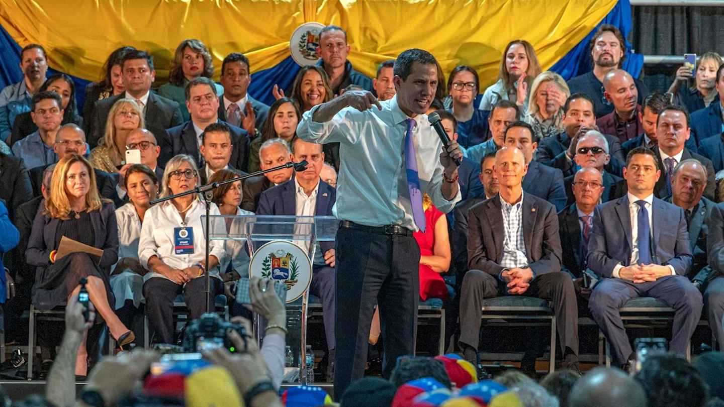 Juan Guaidó en un acto en Miami Juan Guaidó en un acto en Miami