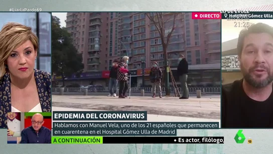 Manuel Vela, español repatriado de Wuhan Manuel Vela, español repatriado de Wuhan