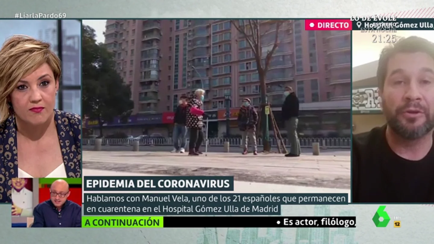 Manuel Vela, español repatriado de Wuhan Manuel Vela, español repatriado de Wuhan