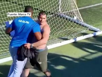 Imagen del hombre que intentó agredir a un árbitro en un partido de benjamines en Canarias Imagen del hombre que intentó agredir a un árbitro en un partido de benjamines en Canarias