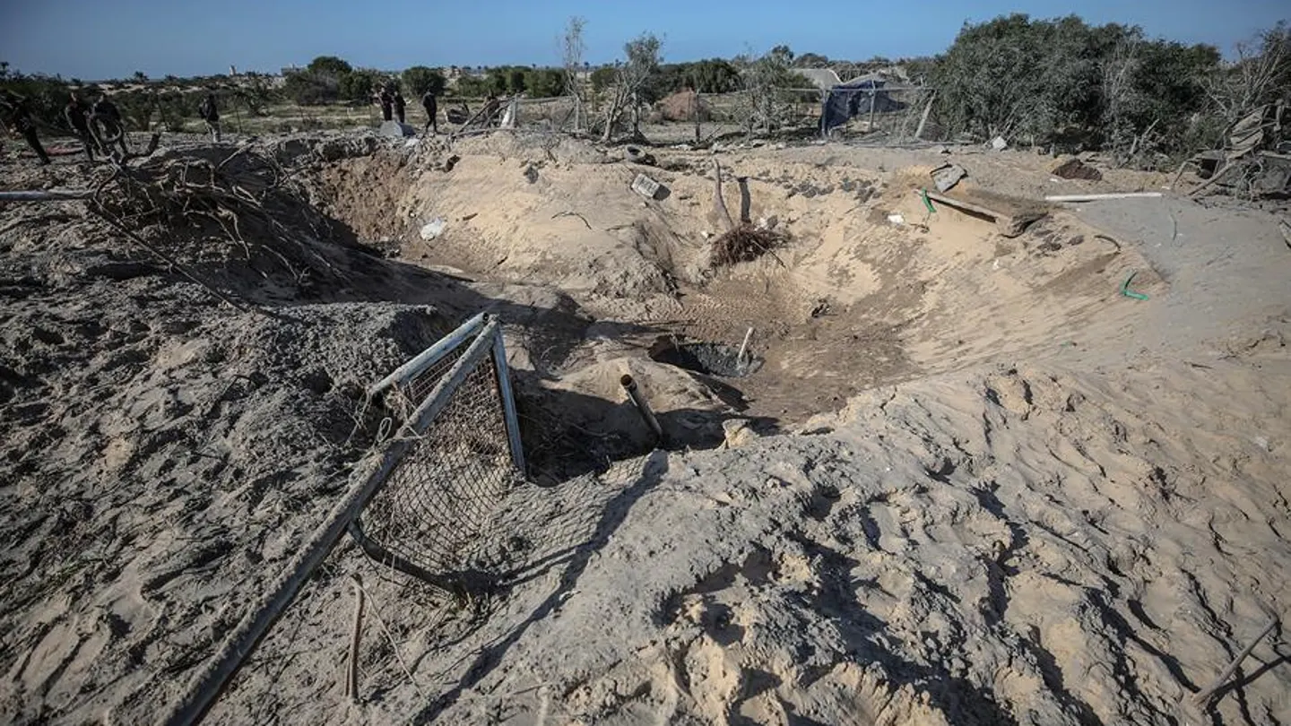 Imagen de la ciudad de Rafah, al sur de Gaza, tras uno e los ataques aéreos israelí. Imagen de la ciudad de Rafah, al sur de Gaza, tras uno e los ataques aéreos israelí.