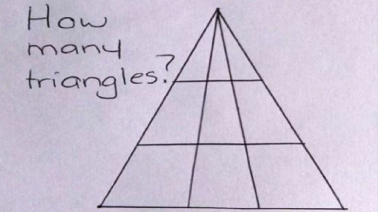 El Desafio Matematico Que Inunda Las Redes Cuantos Triangulos Hay En La Imagen