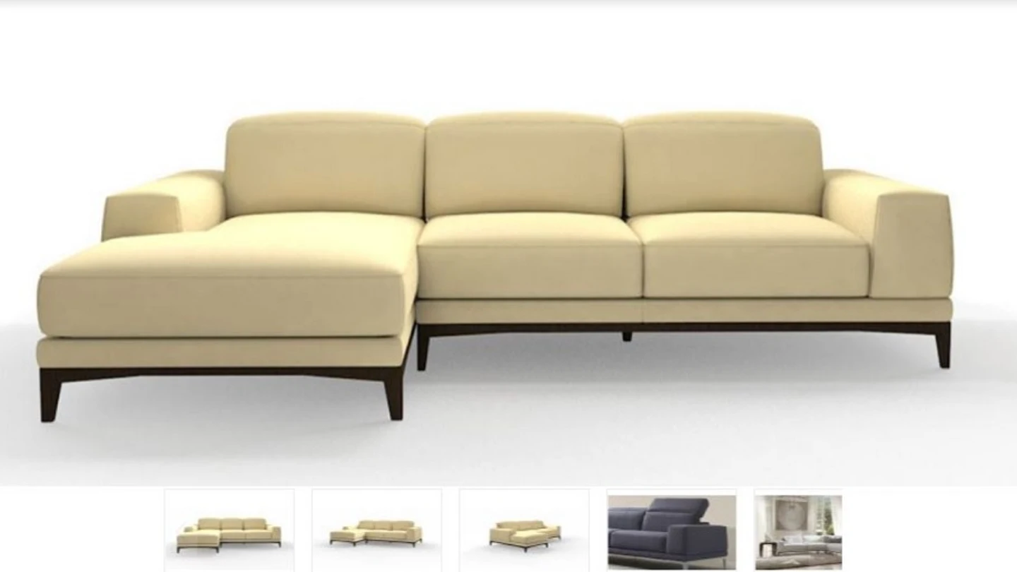 Imagen del sofá que Natuzzi vendió por error a tres euros Imagen del sofá que Natuzzi vendió por error a tres euros