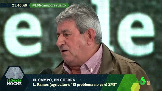 Lorenzo Ramos, agricultor: "El problema no es el salario mínimo, sino que estos son los precios que cobrábamos hace diez años" Lorenzo Ramos, agricultor: "El problema no es el salario mínimo, sino que estos son los precios que cobrábamos hace diez años"