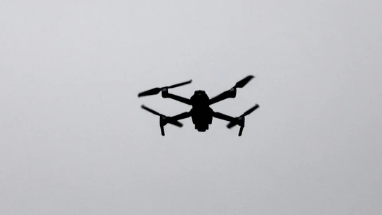 Imagen de archivo de un dron Imagen de archivo de un dron