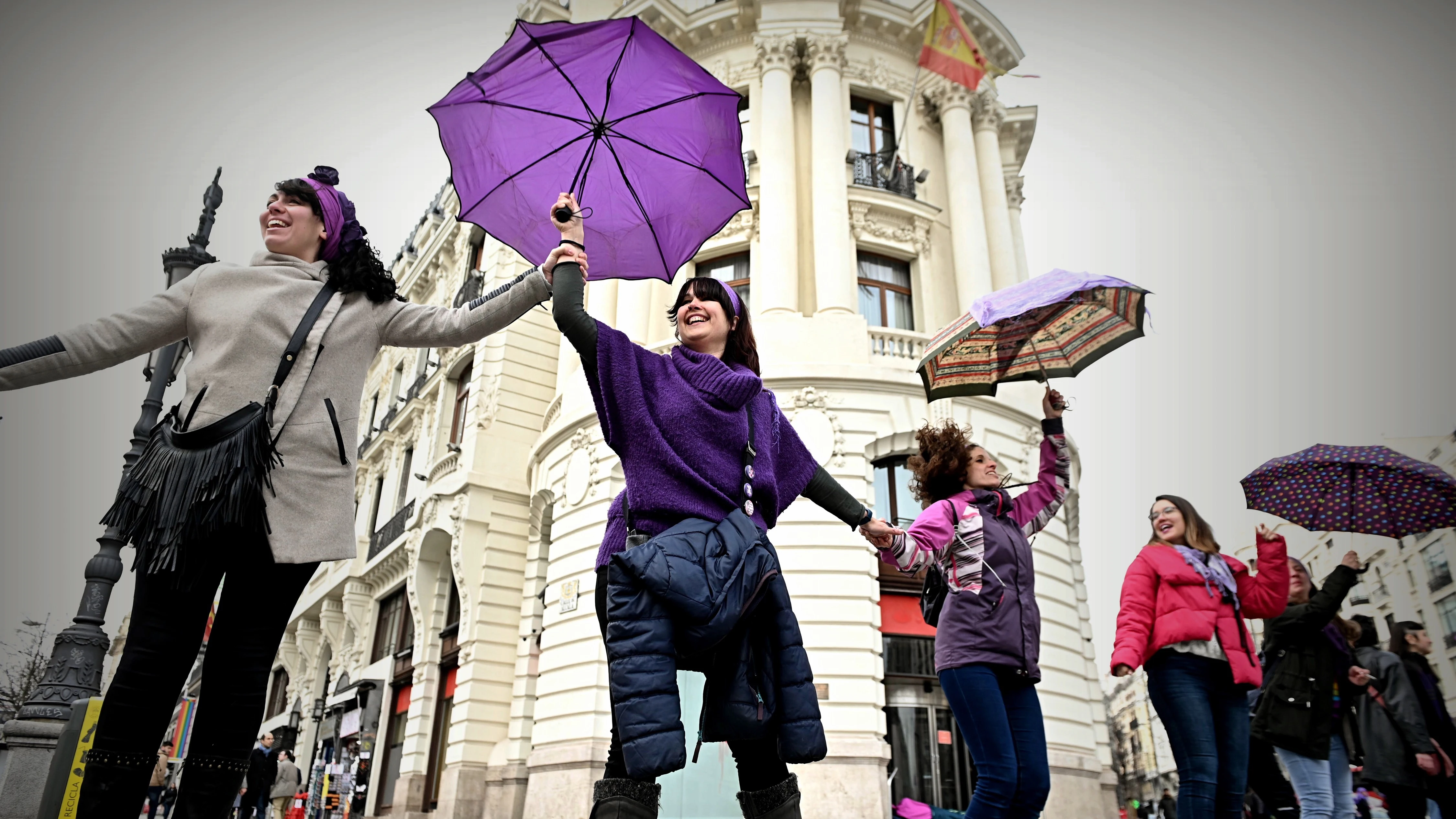 Cadena humana un mes antes del 8M