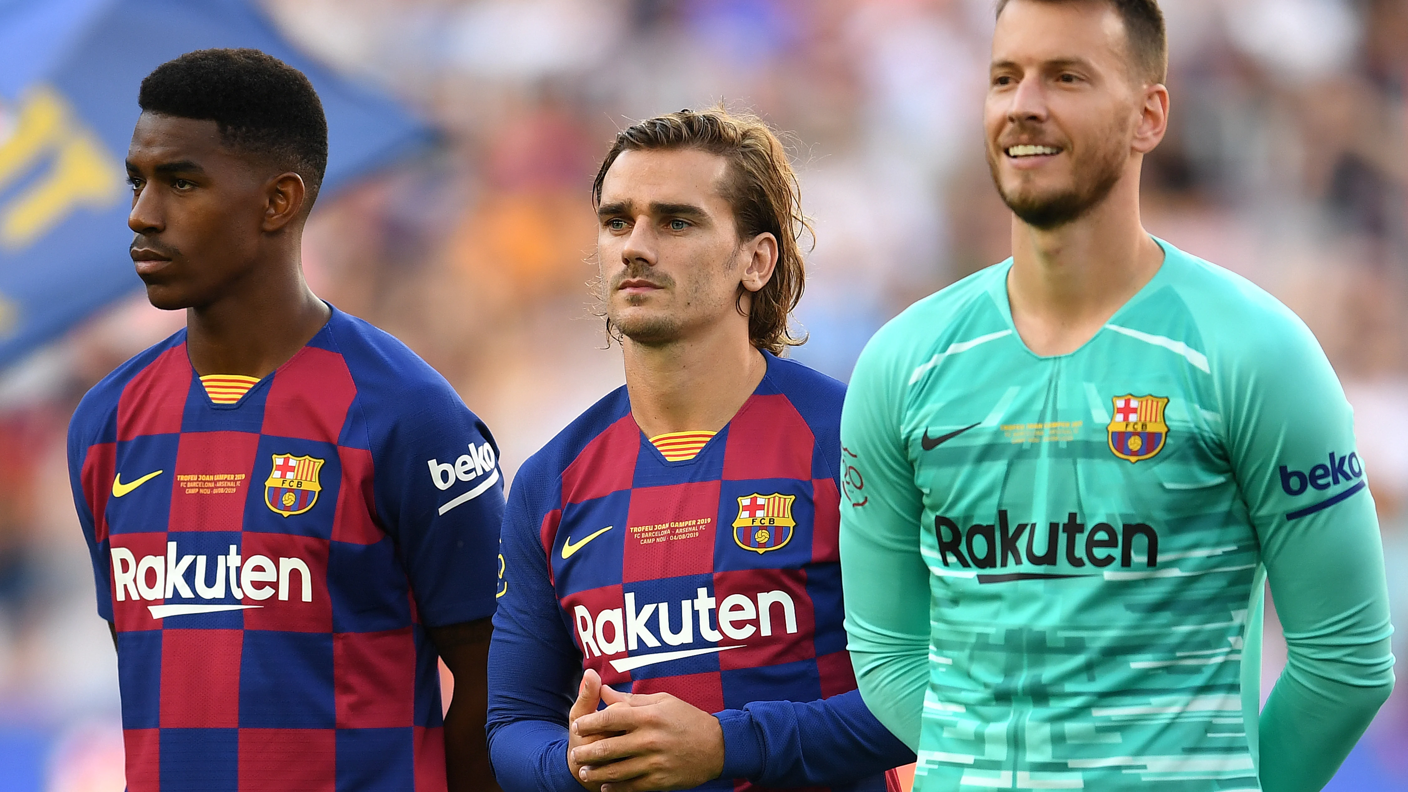 Junior Firpo, Antoine Griezmann y Neto