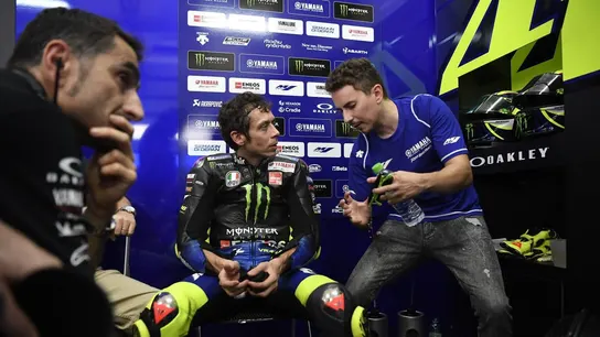 Valentino Rossi y Jorge Lorenzo Valentino Rossi y Jorge Lorenzo