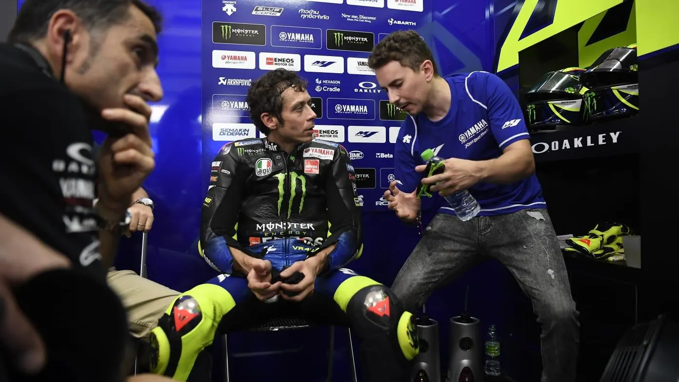 Valentino Rossi y Jorge Lorenzo