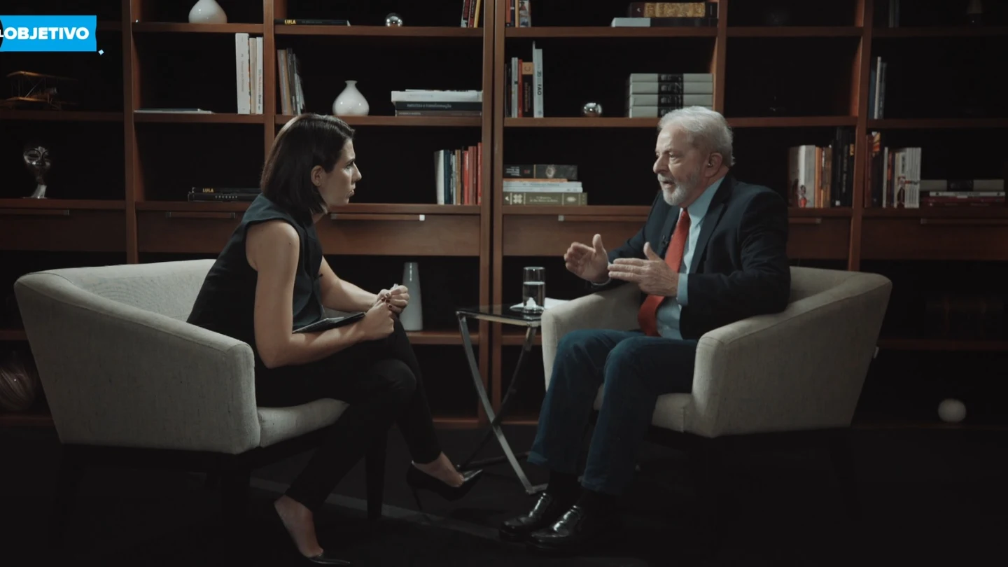 Lula da Silva y Ana Pastor en la entrevista en El Objetivo Lula da Silva y Ana Pastor en la entrevista en El Objetivo