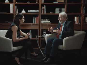 Lula da Silva y Ana Pastor en la entrevista en El Objetivo Lula da Silva y Ana Pastor en la entrevista en El Objetivo