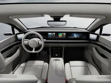 Interior del Vision S, el primer prototipo de coche eléctrico de Sony Interior del Vision S, el primer prototipo de coche eléctrico de Sony