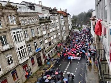 Manifestación convocada por SOS Sanidade Pública en Santiago de Compostela. Manifestación convocada por SOS Sanidade Pública en Santiago de Compostela.