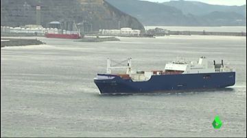 Imagen del buque que ha atracado en Bilbao
