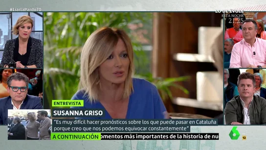 Susanna Griso: "JxCat ha sido siempre la copia, pero ERC ha sido muy fiel a su ideario" Susanna Griso: "JxCat ha sido siempre la copia, pero ERC ha sido muy fiel a su ideario"