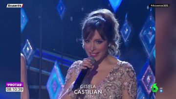  Gisela actúa en los Oscar interpretando un tema de la banda sonora de 'Frozen 2'