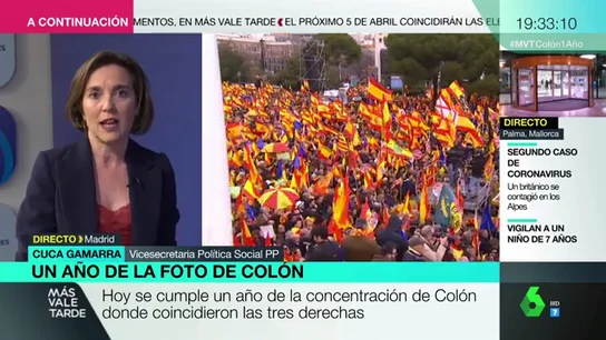 Cuca Gamarra (PP) defiende España Suma: "Cuando el centro-derecha está dividido gana la izquierda" Cuca Gamarra (PP) defiende España Suma: "Cuando el centro-derecha está dividido gana la izquierda"