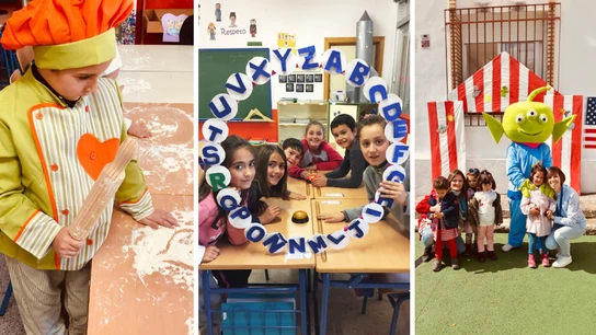 Algunos de los talleres que Lourdes lleva a cabo en el aula Mejor maestra de España