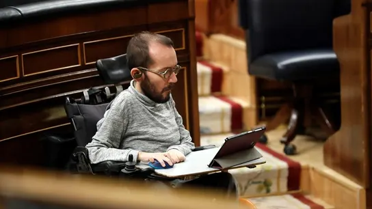 El diputado de Unidas Podemos Pablo Echenique en el Congreso El diputado de Unidas Podemos Pablo Echenique en el Congreso
