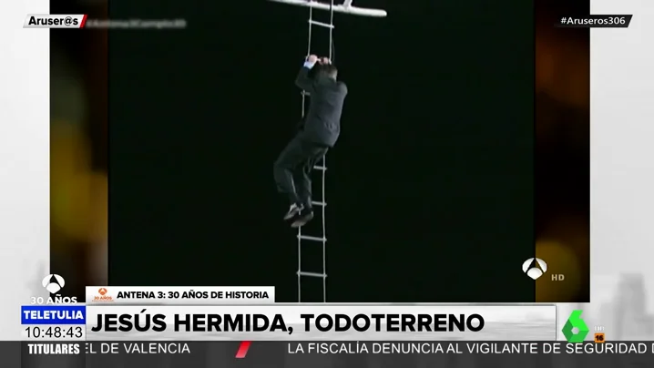 Jesús Hermida, todoterreno: Su llegada a Antena 3 en helicóptero y otros de sus grandes momentos