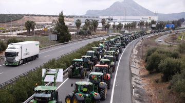 Tractorada en Málaga