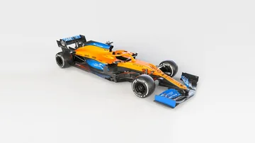 El McLaren MCL35 de la temporada 2020