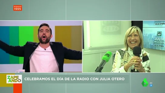 Julia Otero saca los colores a Dani Mateo Julia Otero saca los colores a Dani Mateo en pleno directo