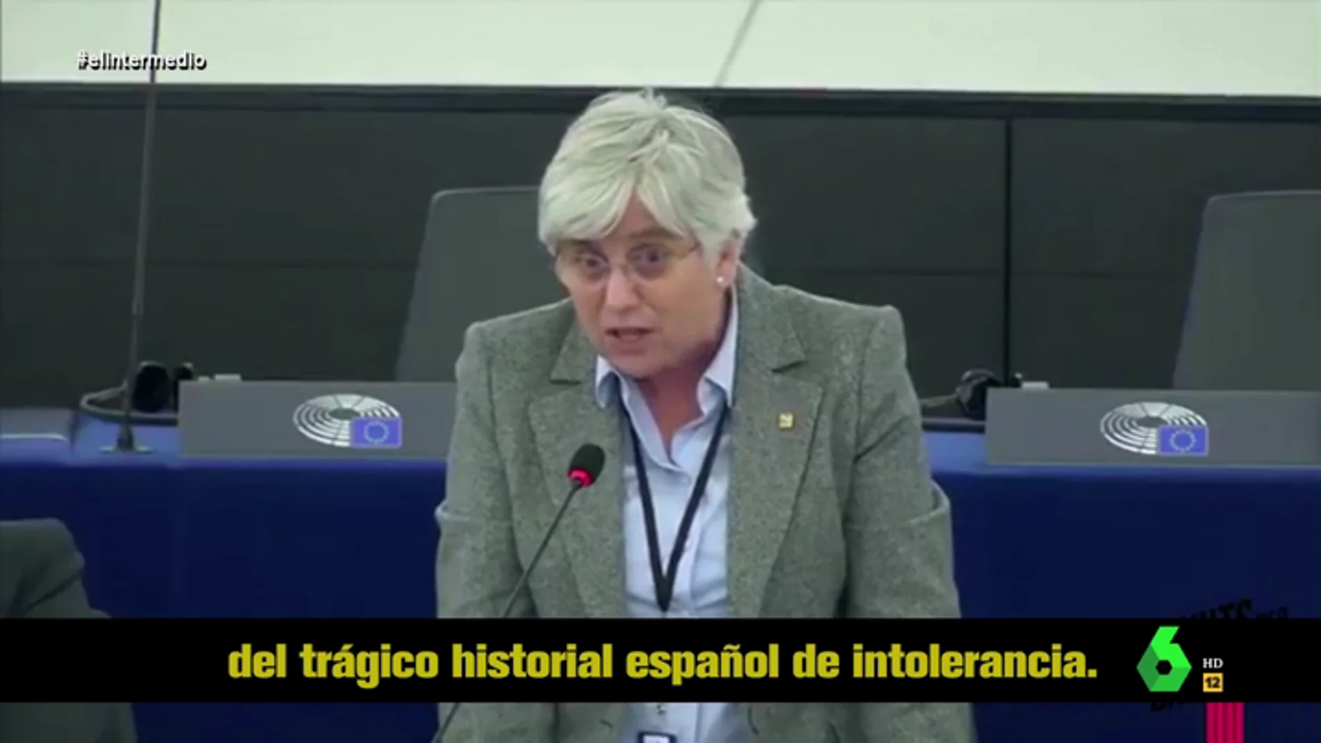 El discurso de Clara Ponsatí en el Parlamento Europeo que "logra mezclar a los Reyes Católicos con Hitler y los independentistas catalanes"
