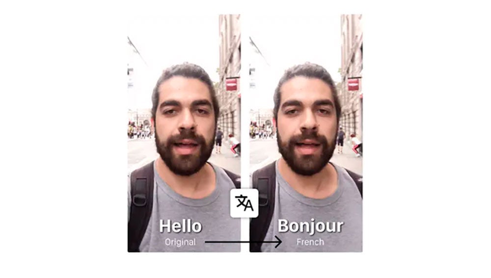 Resultado del vídeo traducido