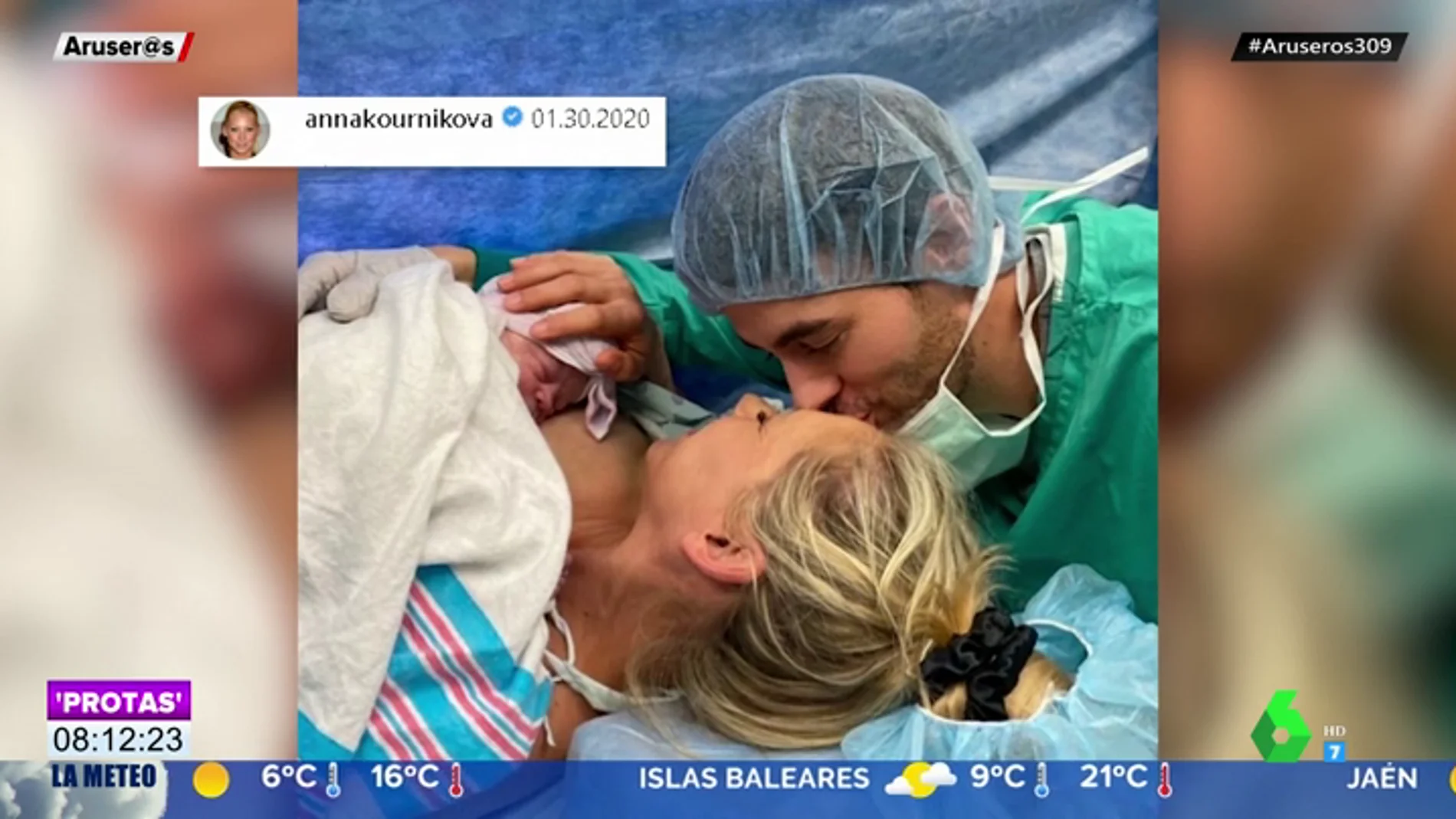 Enrique Iglesias y Anna Kournikova presentan a su hija recién nacida en Instagram