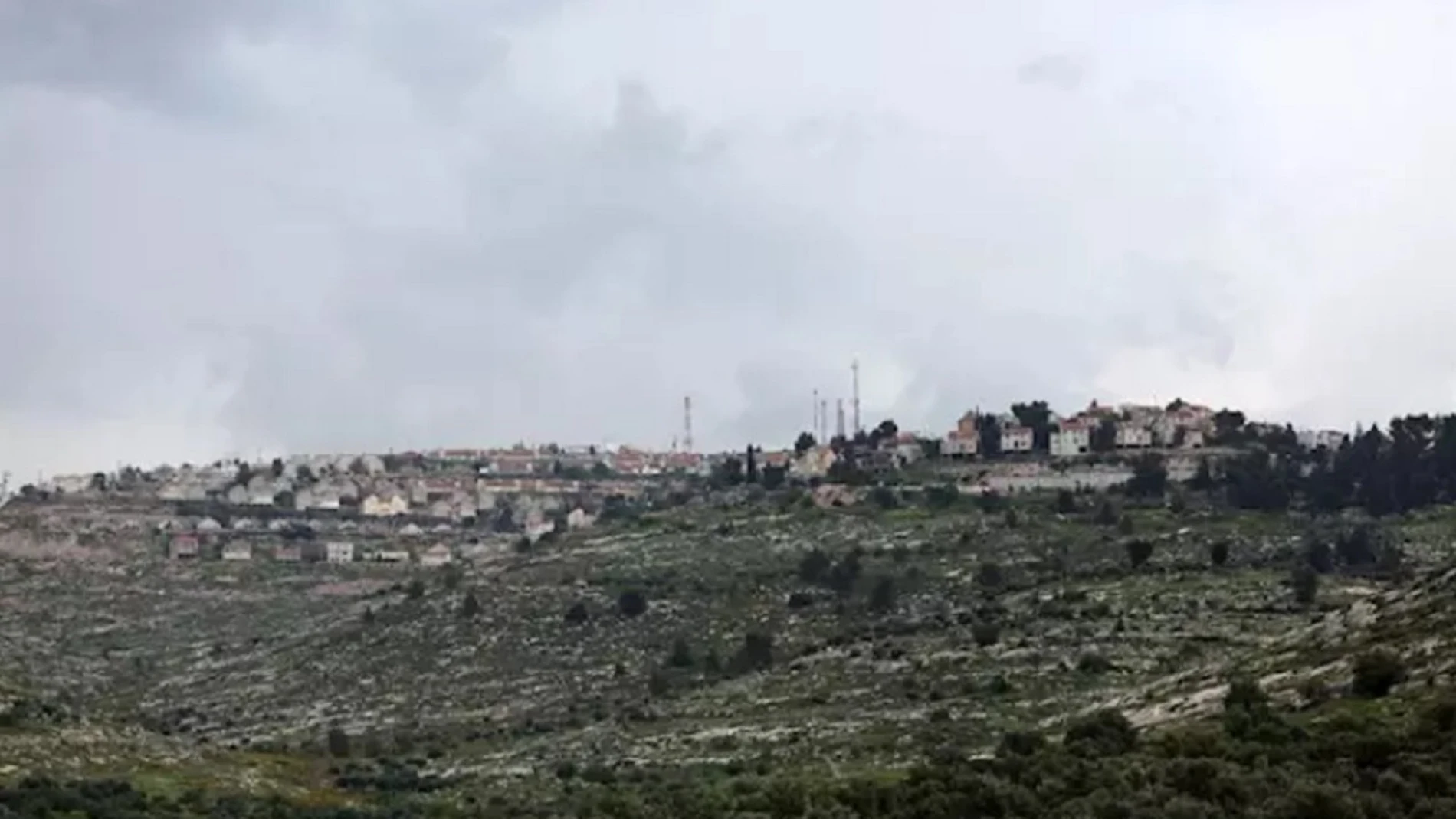 Vista general del asentamiento israelí de Elon Moreh, situado cerca de la ciudad palestina de Nablús, en Cisjordania