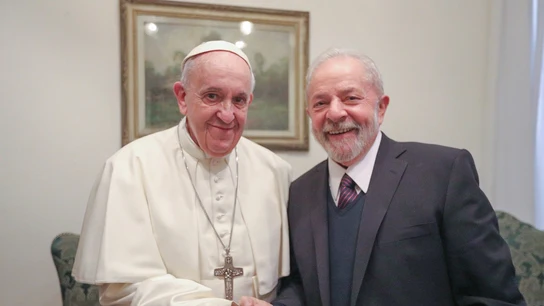 El papa Francisco y Lula El papa Francisco y Lula
