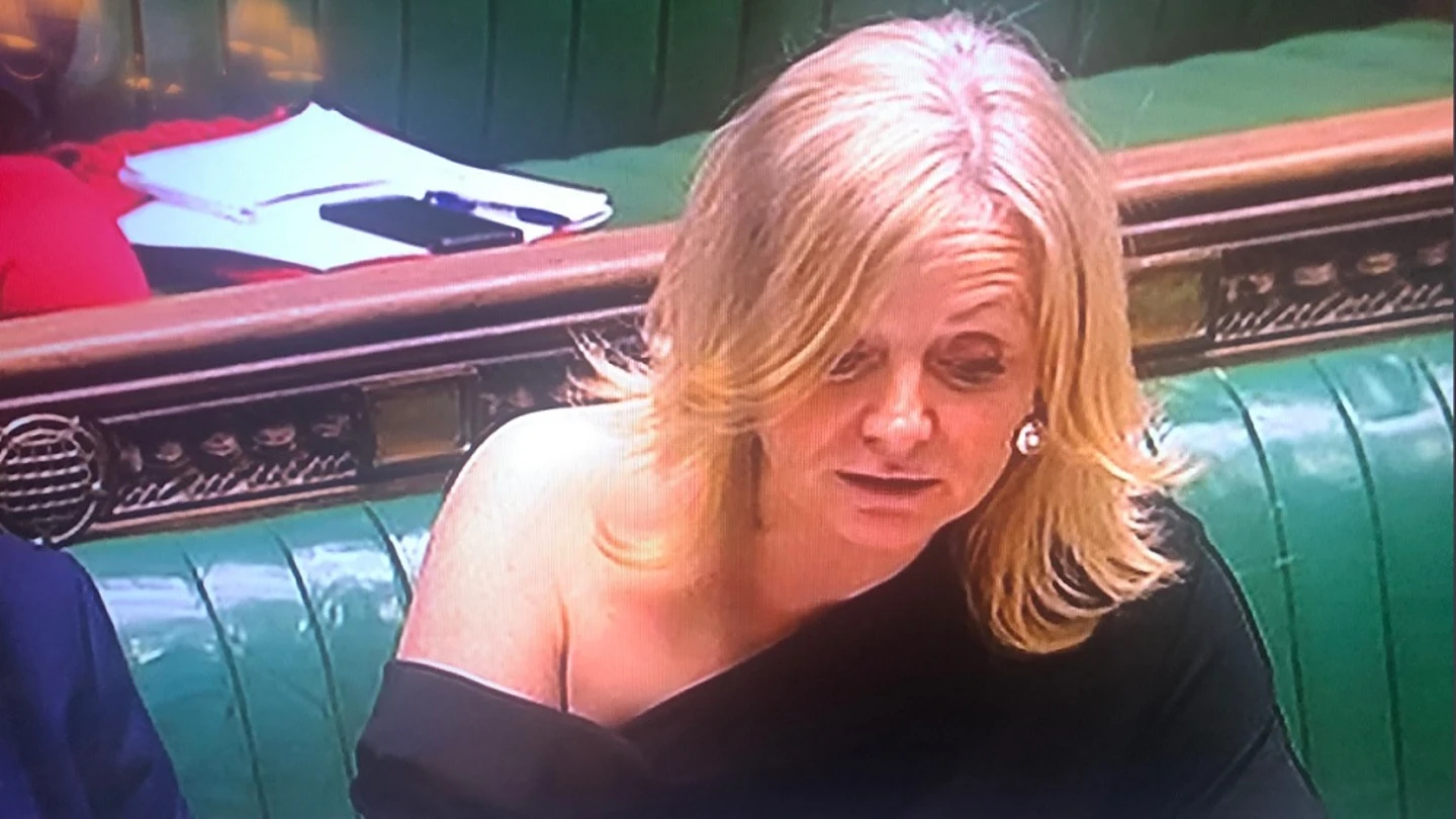 Imagen de Tracy Brabins, diputada de la Cámara de los Comunes, durante la sesión del Parlamento británico. Imagen de Tracy Brabins, diputada de la Cámara de los Comunes, durante la sesión del Parlamento británico.