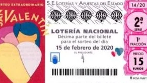 Sorteo Extraordinario de San Valentín