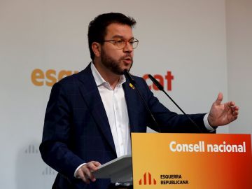 Pere Aragonès en el consell nacional de ERC Pere Aragonès en el consell nacional de ERC