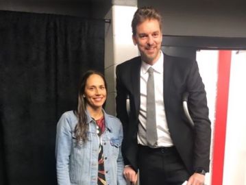 Pau Gasol y Sue Bird Pau Gasol y Sue Bird