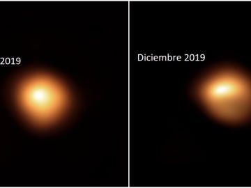 Evolución de la estrella Betelgeuse en un año Evolución de la estrella Betelgeuse en un año